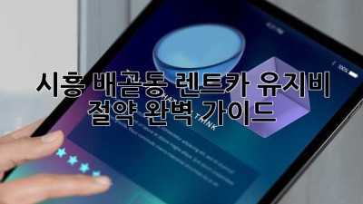 시흥 배곧동 렌트카 유지비 절약 완벽 가이드